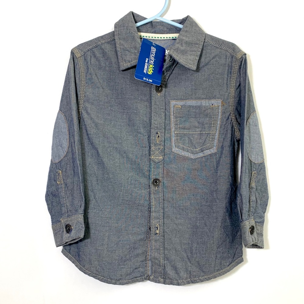 OshKosh B’Gosh Genuine Kids Denim Boys Shirt - Picture 1 of 6